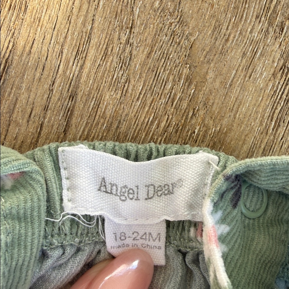 Angel Dear Floral Corduroy Bubble Onesie Size 18-24 Months - Picture 3 of 5